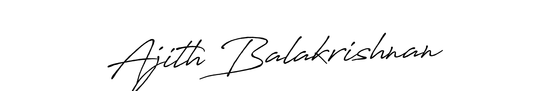 Antro_Vectra_Bolder is a professional signature style that is perfect for those who want to add a touch of class to their signature. It is also a great choice for those who want to make their signature more unique. Get Ajith Balakrishnan name to fancy signature for free. Ajith Balakrishnan signature style 7 images and pictures png