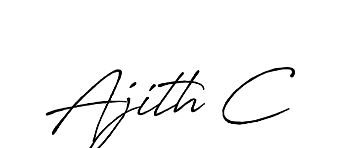 How to Draw Ajith C signature style? Antro_Vectra_Bolder is a latest design signature styles for name Ajith C. Ajith C signature style 7 images and pictures png