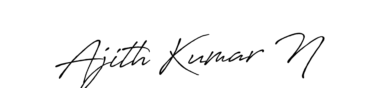 How to make Ajith Kumar N signature? Antro_Vectra_Bolder is a professional autograph style. Create handwritten signature for Ajith Kumar N name. Ajith Kumar N signature style 7 images and pictures png