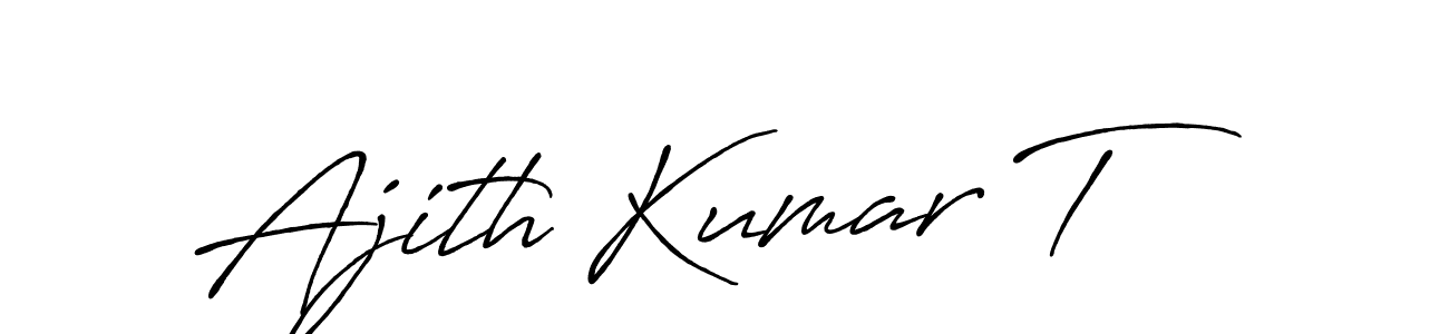 Antro_Vectra_Bolder is a professional signature style that is perfect for those who want to add a touch of class to their signature. It is also a great choice for those who want to make their signature more unique. Get Ajith Kumar T name to fancy signature for free. Ajith Kumar T signature style 7 images and pictures png