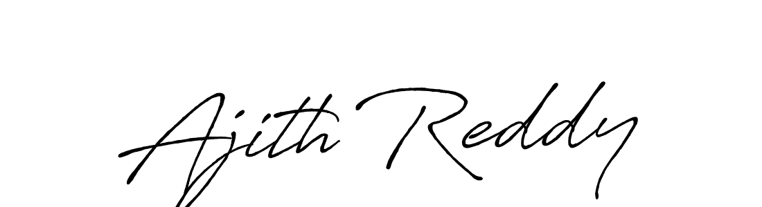 How to make Ajith Reddy signature? Antro_Vectra_Bolder is a professional autograph style. Create handwritten signature for Ajith Reddy name. Ajith Reddy signature style 7 images and pictures png