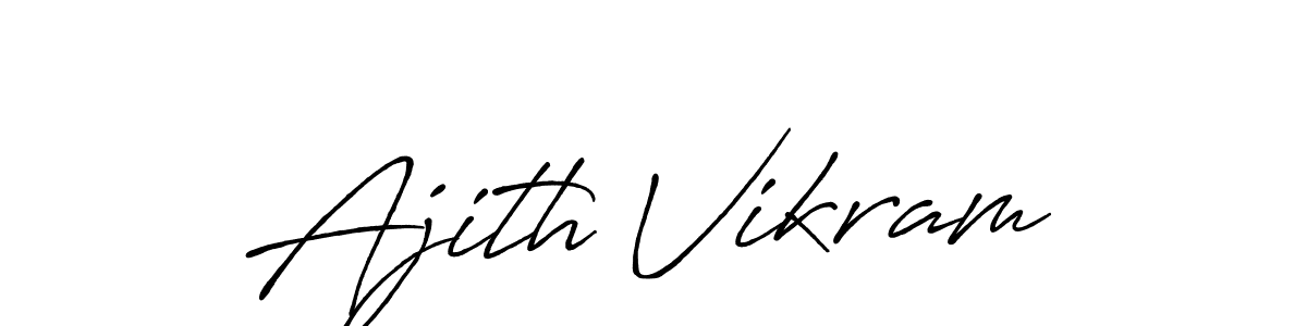 How to make Ajith Vikram signature? Antro_Vectra_Bolder is a professional autograph style. Create handwritten signature for Ajith Vikram name. Ajith Vikram signature style 7 images and pictures png