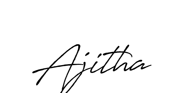 Also You can easily find your signature by using the search form. We will create Ajitha name handwritten signature images for you free of cost using Antro_Vectra_Bolder sign style. Ajitha signature style 7 images and pictures png