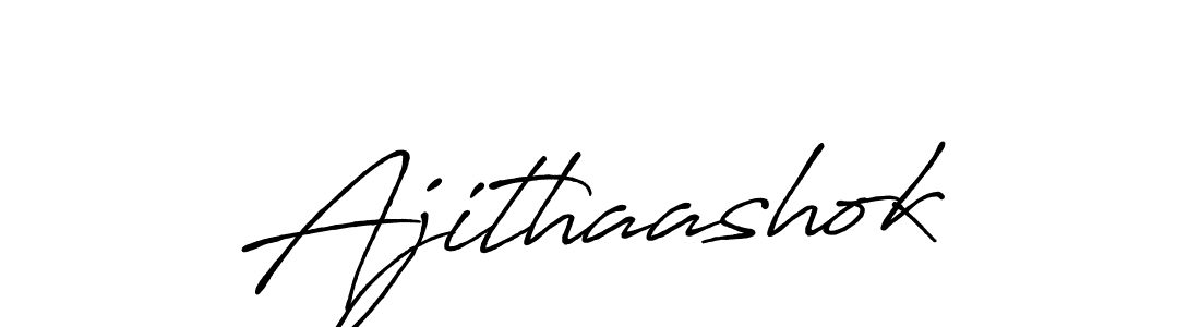 Make a beautiful signature design for name Ajithaashok. With this signature (Antro_Vectra_Bolder) style, you can create a handwritten signature for free. Ajithaashok signature style 7 images and pictures png