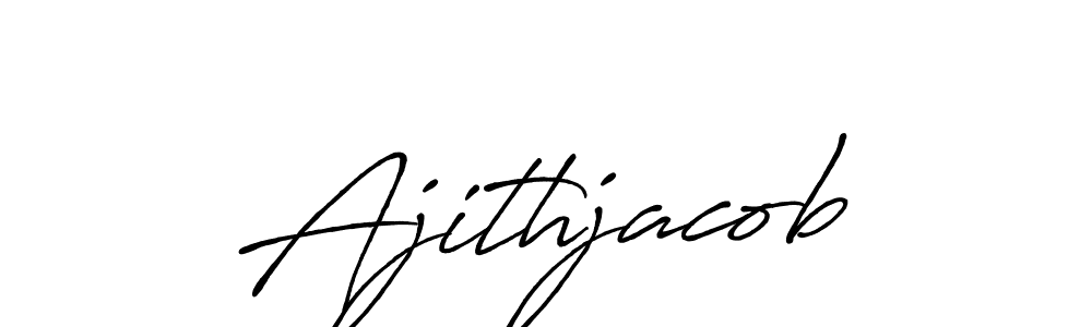 Antro_Vectra_Bolder is a professional signature style that is perfect for those who want to add a touch of class to their signature. It is also a great choice for those who want to make their signature more unique. Get Ajithjacob name to fancy signature for free. Ajithjacob signature style 7 images and pictures png