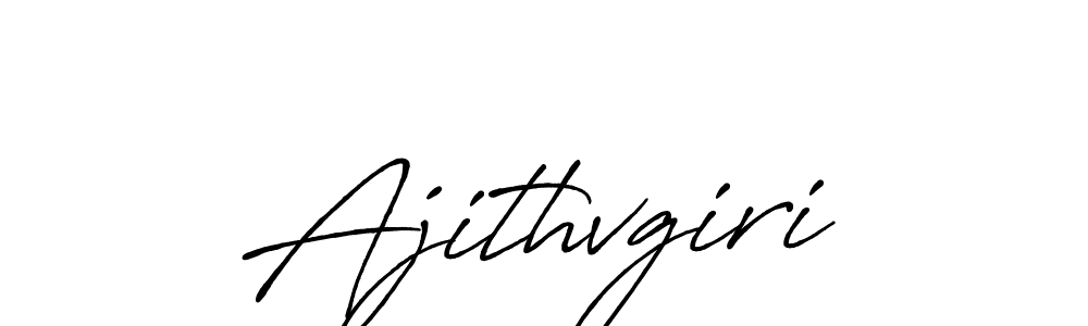 Design your own signature with our free online signature maker. With this signature software, you can create a handwritten (Antro_Vectra_Bolder) signature for name Ajithvgiri. Ajithvgiri signature style 7 images and pictures png