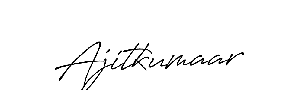 Antro_Vectra_Bolder is a professional signature style that is perfect for those who want to add a touch of class to their signature. It is also a great choice for those who want to make their signature more unique. Get Ajitkumaar name to fancy signature for free. Ajitkumaar signature style 7 images and pictures png