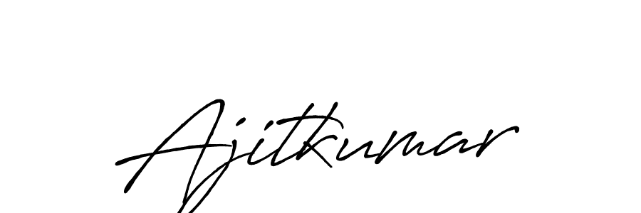 Create a beautiful signature design for name Ajitkumar. With this signature (Antro_Vectra_Bolder) fonts, you can make a handwritten signature for free. Ajitkumar signature style 7 images and pictures png