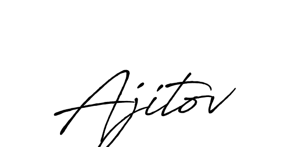 How to make Ajitov name signature. Use Antro_Vectra_Bolder style for creating short signs online. This is the latest handwritten sign. Ajitov signature style 7 images and pictures png