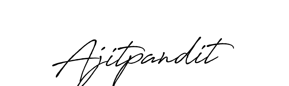 Design your own signature with our free online signature maker. With this signature software, you can create a handwritten (Antro_Vectra_Bolder) signature for name Ajitpandit. Ajitpandit signature style 7 images and pictures png