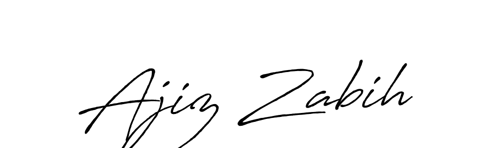 You can use this online signature creator to create a handwritten signature for the name Ajiz Zabih. This is the best online autograph maker. Ajiz Zabih signature style 7 images and pictures png