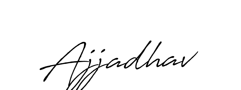 Create a beautiful signature design for name Ajjadhav. With this signature (Antro_Vectra_Bolder) fonts, you can make a handwritten signature for free. Ajjadhav signature style 7 images and pictures png