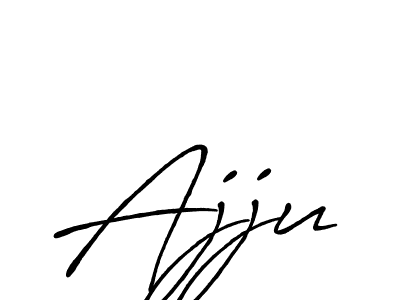 How to make Ajju signature? Antro_Vectra_Bolder is a professional autograph style. Create handwritten signature for Ajju name. Ajju signature style 7 images and pictures png