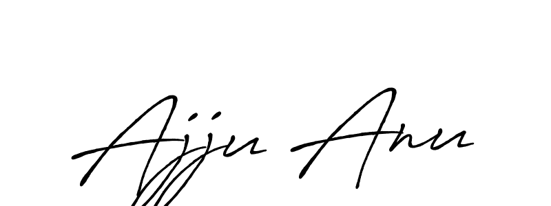 Ajju Anu stylish signature style. Best Handwritten Sign (Antro_Vectra_Bolder) for my name. Handwritten Signature Collection Ideas for my name Ajju Anu. Ajju Anu signature style 7 images and pictures png