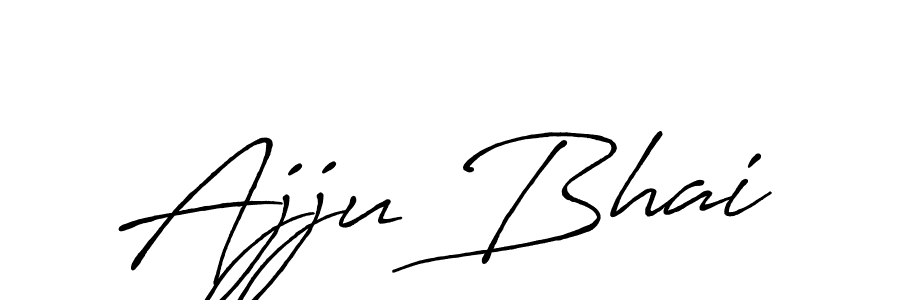 Design your own signature with our free online signature maker. With this signature software, you can create a handwritten (Antro_Vectra_Bolder) signature for name Ajju Bhai. Ajju Bhai signature style 7 images and pictures png