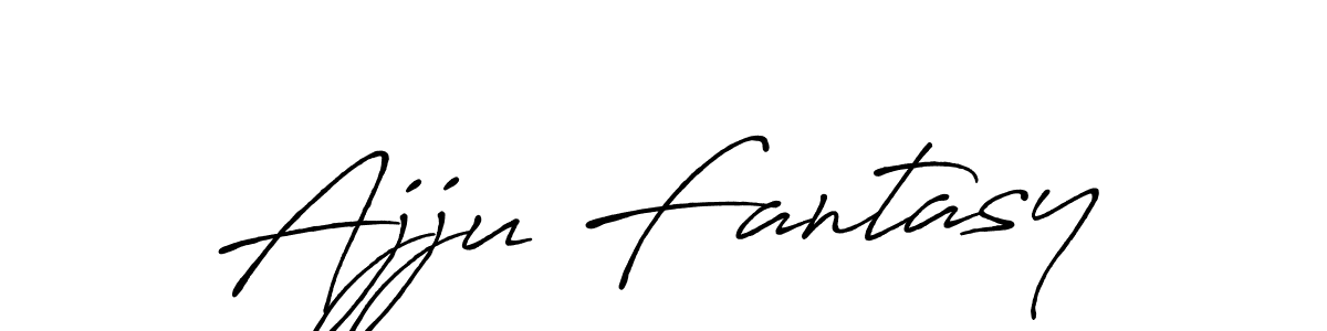 How to make Ajju Fantasy signature? Antro_Vectra_Bolder is a professional autograph style. Create handwritten signature for Ajju Fantasy name. Ajju Fantasy signature style 7 images and pictures png