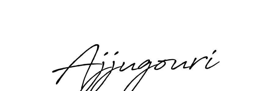 Design your own signature with our free online signature maker. With this signature software, you can create a handwritten (Antro_Vectra_Bolder) signature for name Ajjugouri. Ajjugouri signature style 7 images and pictures png