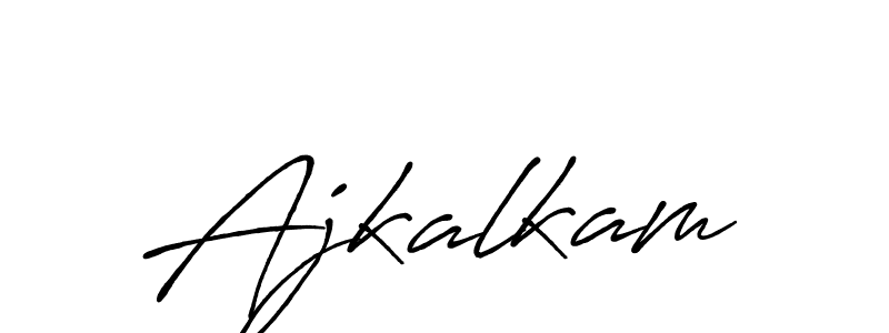 Design your own signature with our free online signature maker. With this signature software, you can create a handwritten (Antro_Vectra_Bolder) signature for name Ajkalkam. Ajkalkam signature style 7 images and pictures png