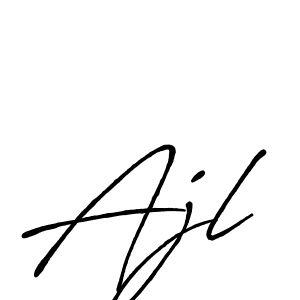 Design your own signature with our free online signature maker. With this signature software, you can create a handwritten (Antro_Vectra_Bolder) signature for name Ajl. Ajl signature style 7 images and pictures png