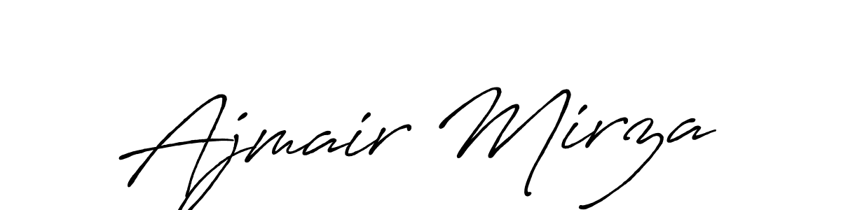 Use a signature maker to create a handwritten signature online. With this signature software, you can design (Antro_Vectra_Bolder) your own signature for name Ajmair Mirza. Ajmair Mirza signature style 7 images and pictures png