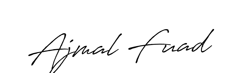 Once you've used our free online signature maker to create your best signature Antro_Vectra_Bolder style, it's time to enjoy all of the benefits that Ajmal Fuad name signing documents. Ajmal Fuad signature style 7 images and pictures png