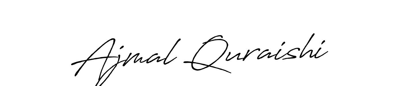 This is the best signature style for the Ajmal Quraishi name. Also you like these signature font (Antro_Vectra_Bolder). Mix name signature. Ajmal Quraishi signature style 7 images and pictures png