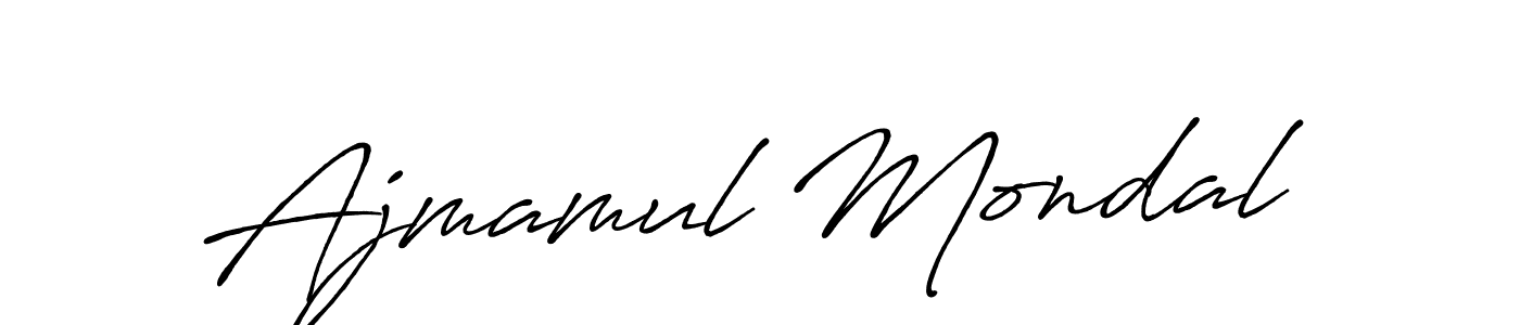 It looks lik you need a new signature style for name Ajmamul Mondal. Design unique handwritten (Antro_Vectra_Bolder) signature with our free signature maker in just a few clicks. Ajmamul Mondal signature style 7 images and pictures png