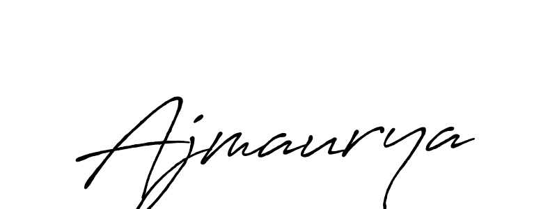 Make a beautiful signature design for name Ajmaurya. With this signature (Antro_Vectra_Bolder) style, you can create a handwritten signature for free. Ajmaurya signature style 7 images and pictures png