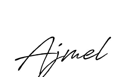Ajmel stylish signature style. Best Handwritten Sign (Antro_Vectra_Bolder) for my name. Handwritten Signature Collection Ideas for my name Ajmel. Ajmel signature style 7 images and pictures png