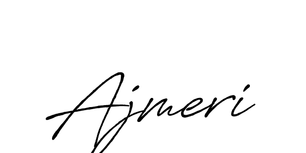 How to make Ajmeri signature? Antro_Vectra_Bolder is a professional autograph style. Create handwritten signature for Ajmeri name. Ajmeri signature style 7 images and pictures png