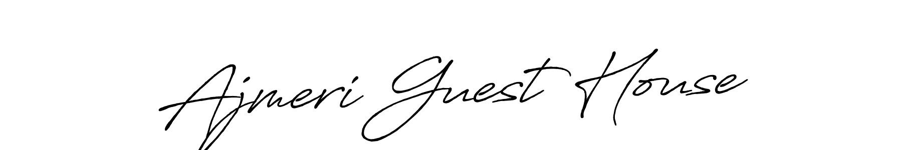 Make a beautiful signature design for name Ajmeri Guest House. Use this online signature maker to create a handwritten signature for free. Ajmeri Guest House signature style 7 images and pictures png