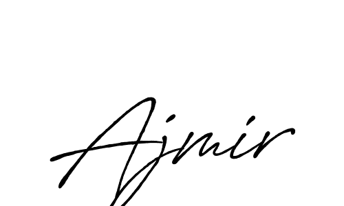 Make a beautiful signature design for name Ajmir. With this signature (Antro_Vectra_Bolder) style, you can create a handwritten signature for free. Ajmir signature style 7 images and pictures png