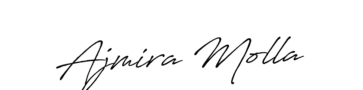 Also You can easily find your signature by using the search form. We will create Ajmira Molla name handwritten signature images for you free of cost using Antro_Vectra_Bolder sign style. Ajmira Molla signature style 7 images and pictures png