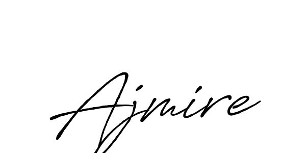 You should practise on your own different ways (Antro_Vectra_Bolder) to write your name (Ajmire) in signature. don't let someone else do it for you. Ajmire signature style 7 images and pictures png