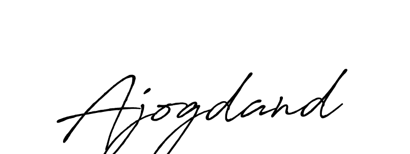 Also we have Ajogdand name is the best signature style. Create professional handwritten signature collection using Antro_Vectra_Bolder autograph style. Ajogdand signature style 7 images and pictures png