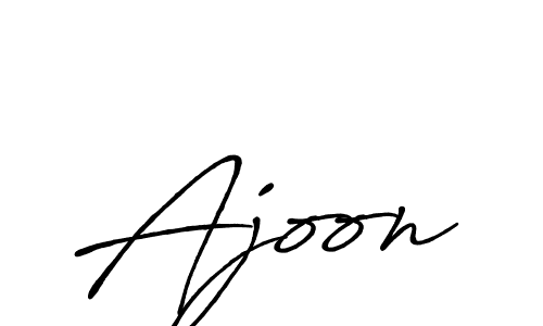 How to make Ajoon signature? Antro_Vectra_Bolder is a professional autograph style. Create handwritten signature for Ajoon name. Ajoon signature style 7 images and pictures png