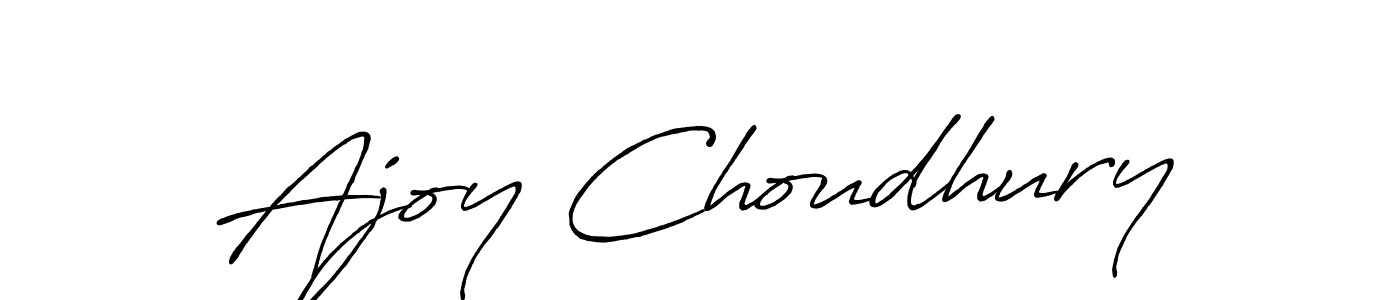 Design your own signature with our free online signature maker. With this signature software, you can create a handwritten (Antro_Vectra_Bolder) signature for name Ajoy Choudhury. Ajoy Choudhury signature style 7 images and pictures png
