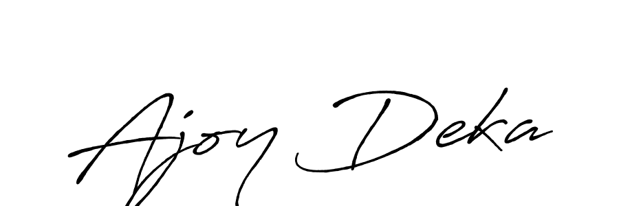 You can use this online signature creator to create a handwritten signature for the name Ajoy Deka. This is the best online autograph maker. Ajoy Deka signature style 7 images and pictures png