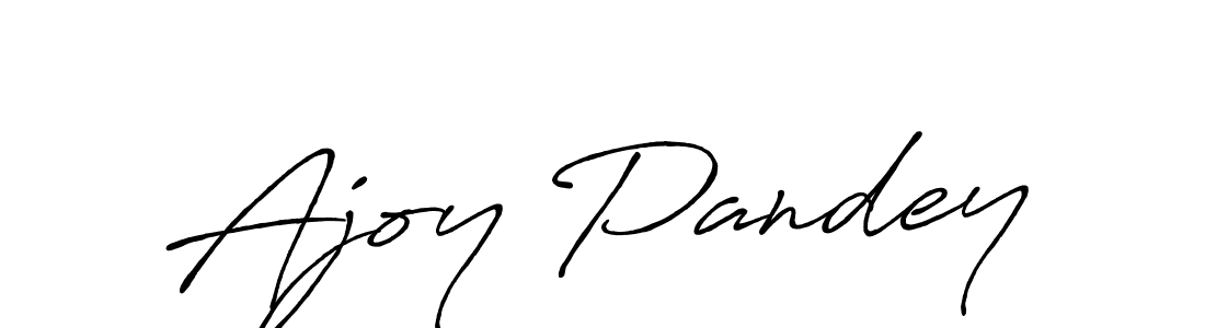 Use a signature maker to create a handwritten signature online. With this signature software, you can design (Antro_Vectra_Bolder) your own signature for name Ajoy Pandey. Ajoy Pandey signature style 7 images and pictures png