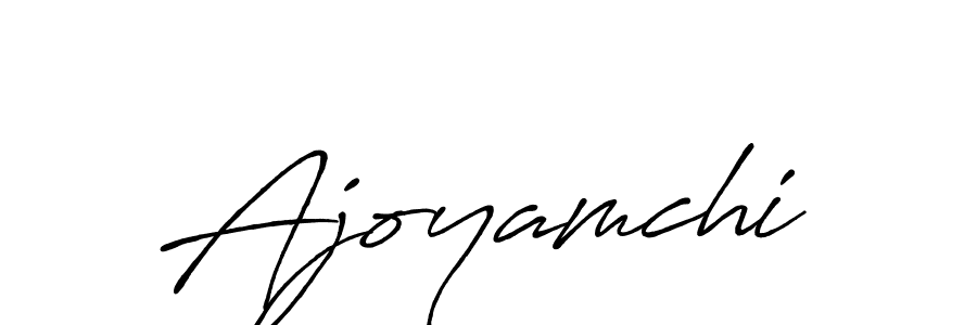 You should practise on your own different ways (Antro_Vectra_Bolder) to write your name (Ajoyamchi) in signature. don't let someone else do it for you. Ajoyamchi signature style 7 images and pictures png