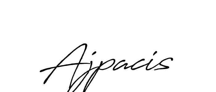 Use a signature maker to create a handwritten signature online. With this signature software, you can design (Antro_Vectra_Bolder) your own signature for name Ajpacis. Ajpacis signature style 7 images and pictures png