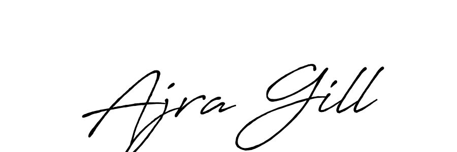Similarly Antro_Vectra_Bolder is the best handwritten signature design. Signature creator online .You can use it as an online autograph creator for name Ajra Gill. Ajra Gill signature style 7 images and pictures png