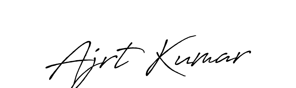 Antro_Vectra_Bolder is a professional signature style that is perfect for those who want to add a touch of class to their signature. It is also a great choice for those who want to make their signature more unique. Get Ajrt Kumar name to fancy signature for free. Ajrt Kumar signature style 7 images and pictures png