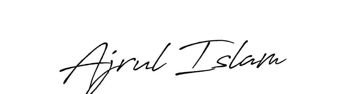 if you are searching for the best signature style for your name Ajrul Islam. so please give up your signature search. here we have designed multiple signature styles  using Antro_Vectra_Bolder. Ajrul Islam signature style 7 images and pictures png