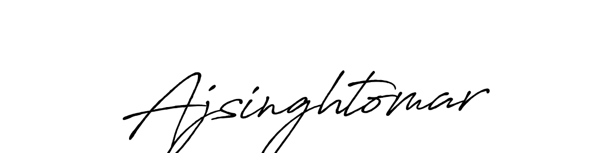 Also You can easily find your signature by using the search form. We will create Ajsinghtomar name handwritten signature images for you free of cost using Antro_Vectra_Bolder sign style. Ajsinghtomar signature style 7 images and pictures png