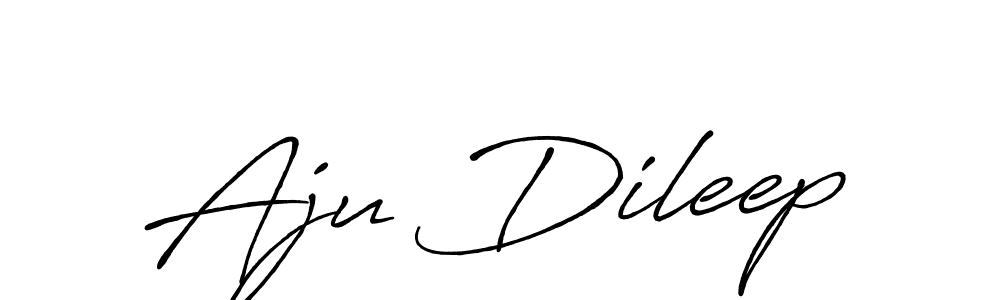 Design your own signature with our free online signature maker. With this signature software, you can create a handwritten (Antro_Vectra_Bolder) signature for name Aju Dileep. Aju Dileep signature style 7 images and pictures png