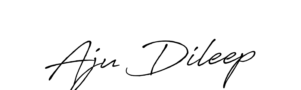 Design your own signature with our free online signature maker. With this signature software, you can create a handwritten (Antro_Vectra_Bolder) signature for name Aju Dileep. Aju Dileep signature style 7 images and pictures png