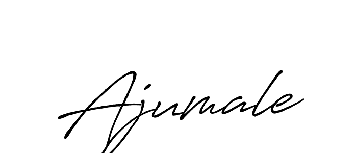How to make Ajumale signature? Antro_Vectra_Bolder is a professional autograph style. Create handwritten signature for Ajumale name. Ajumale signature style 7 images and pictures png