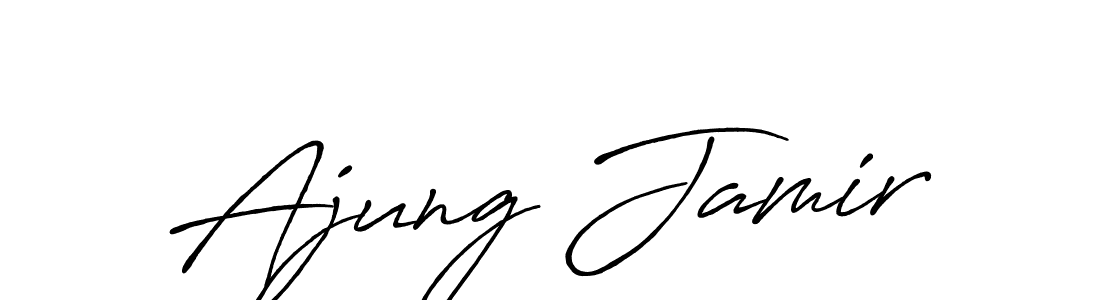 Also we have Ajung Jamir name is the best signature style. Create professional handwritten signature collection using Antro_Vectra_Bolder autograph style. Ajung Jamir signature style 7 images and pictures png