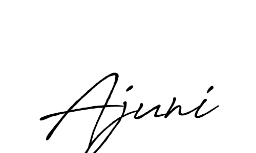 if you are searching for the best signature style for your name Ajuni. so please give up your signature search. here we have designed multiple signature styles  using Antro_Vectra_Bolder. Ajuni signature style 7 images and pictures png